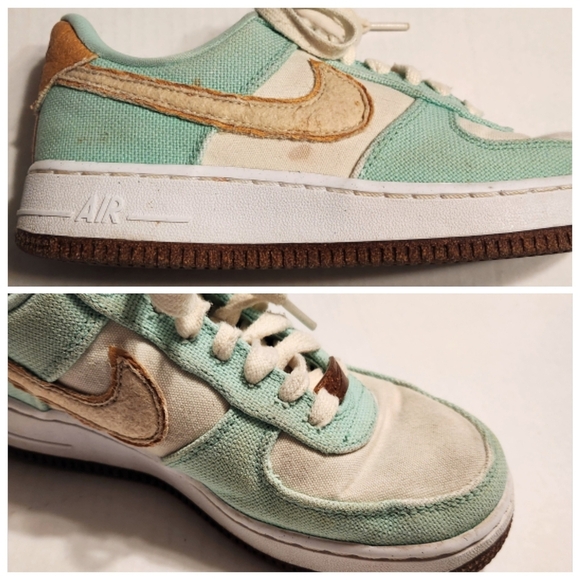 Nike Air Force 1 Low Happy Pineapple Canvas Sneakers Green 6 - Picture 10 of 11